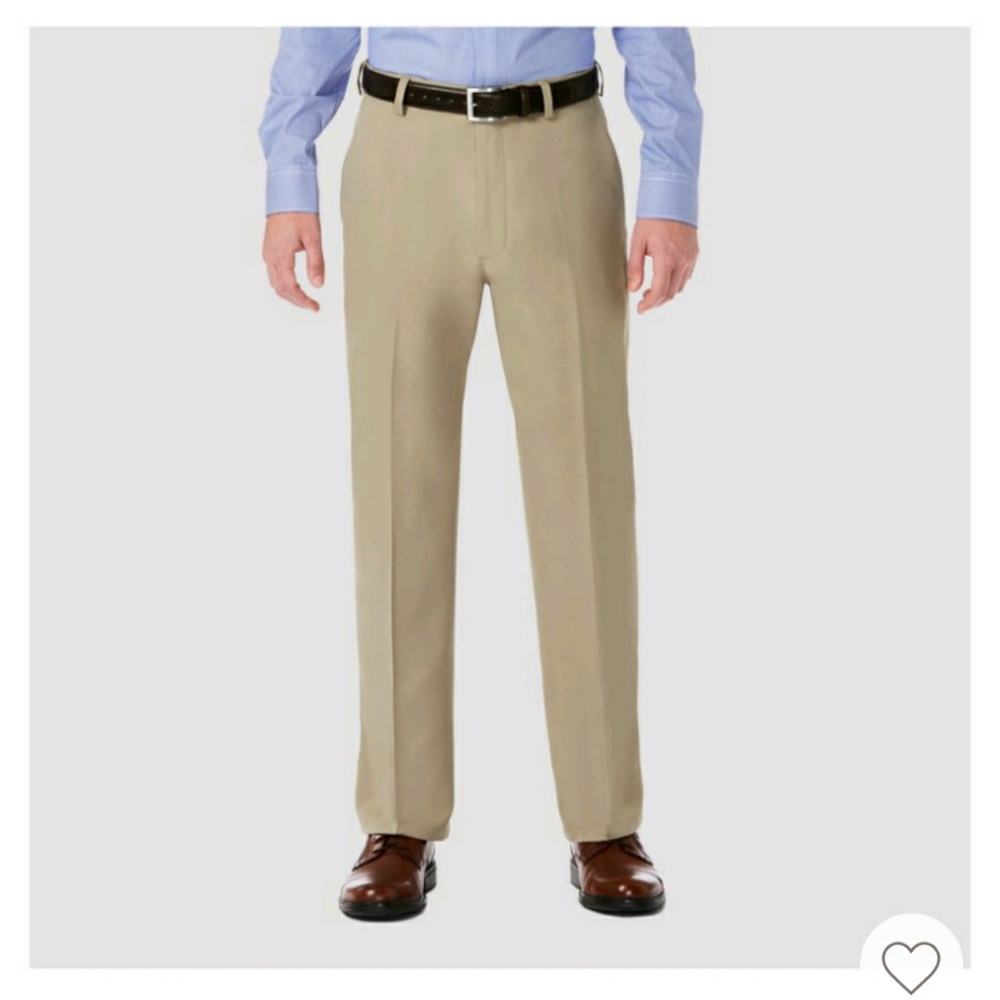 Mens Relaxed Classic Fit Dress Pants